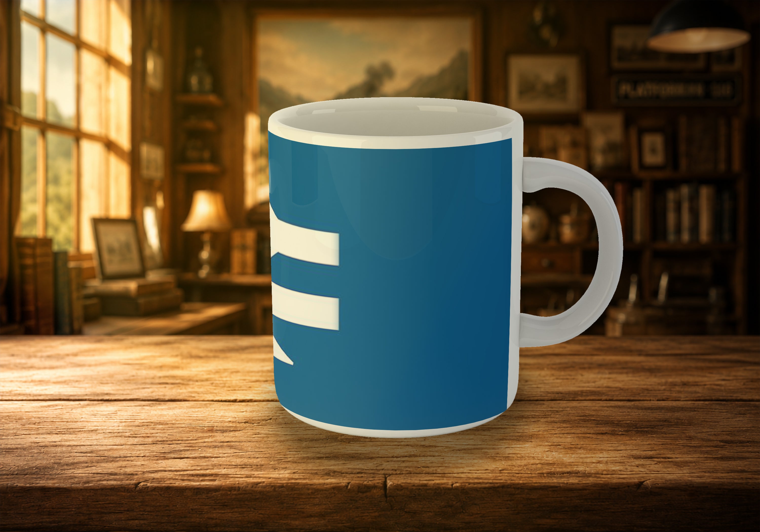 British Rail Double Arrow Logo (White on blue) 11oz Mug